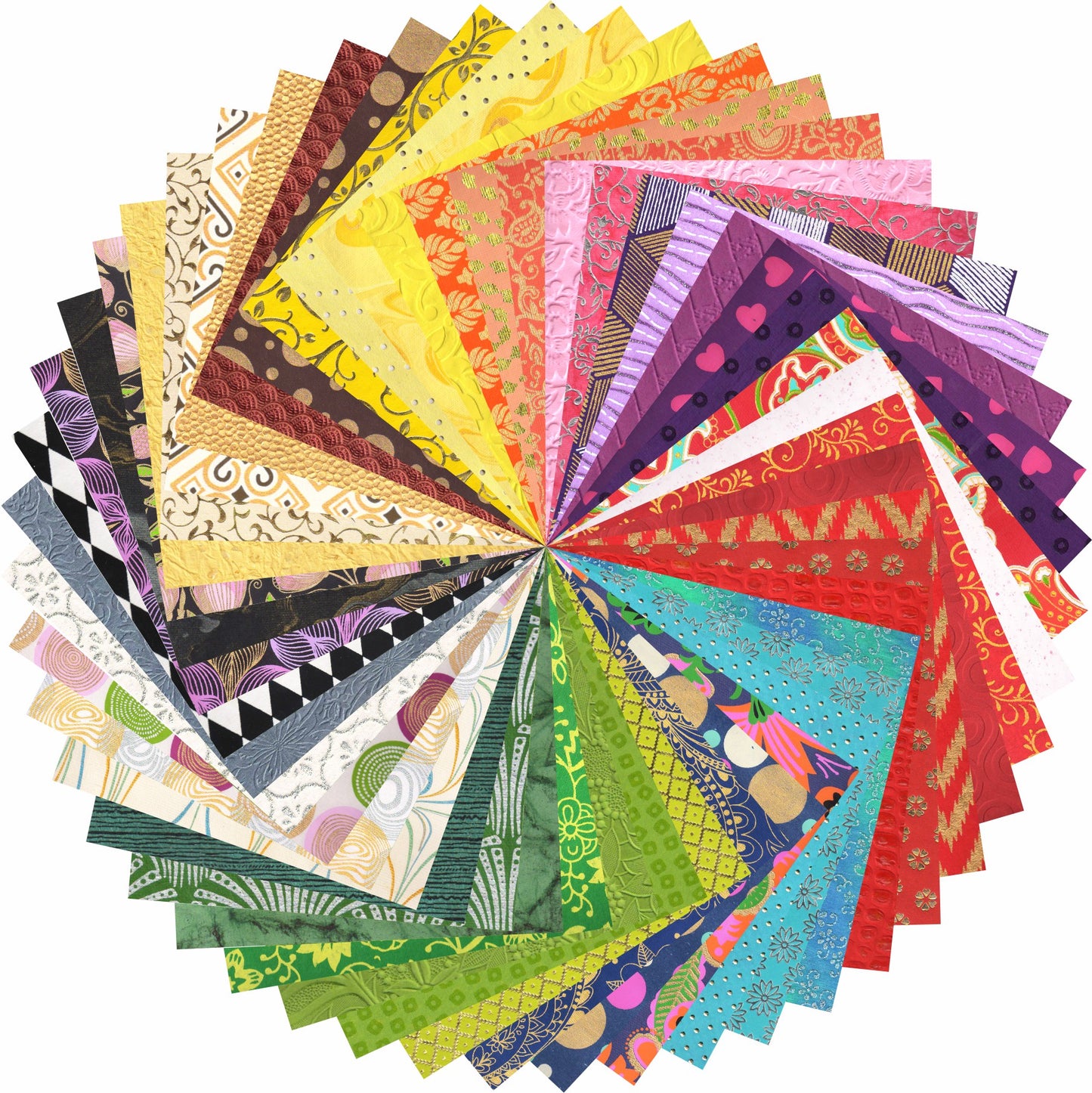 Creative Palette: Decorative Scrapbook Papers 12x12" Pad, 50 Sheets, Assorted Colors