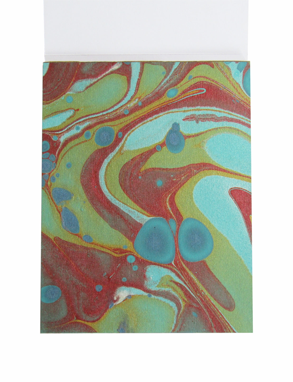 Paperhues Marbled Handmade Scrapbook Papers: 8.5x11" Pad with 36 Sheets