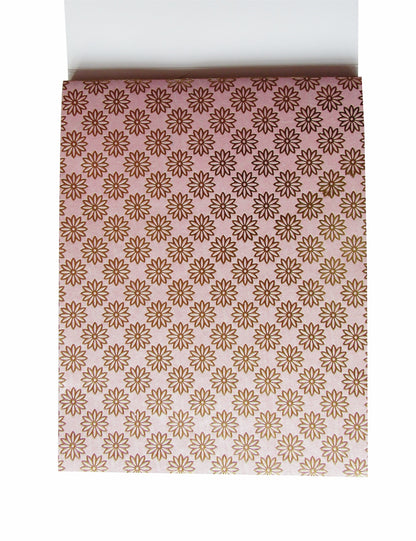 Flower Power Handmade Scrapbook Papers: 8.5x11" Pad with 36 Sheets