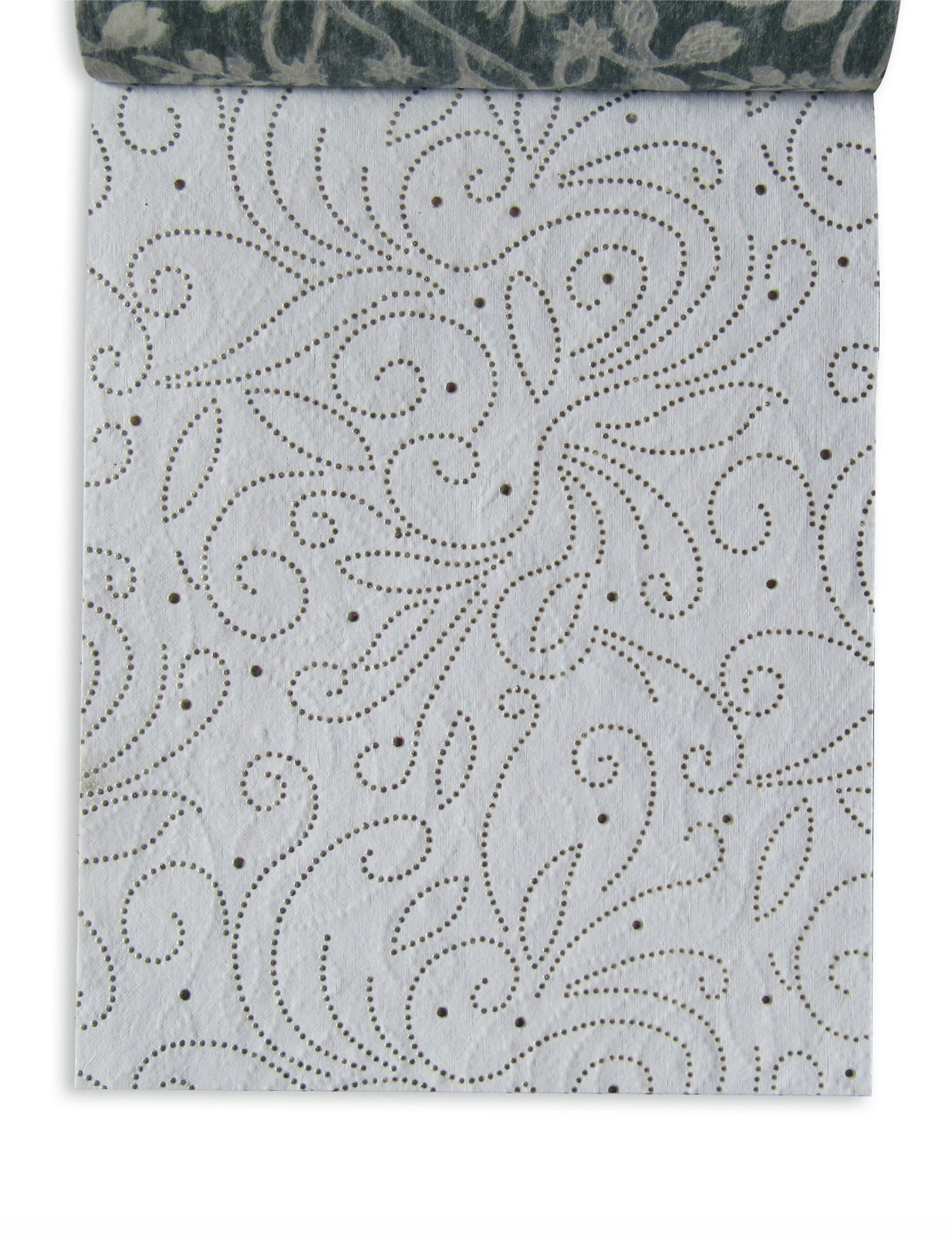 Paperhues Stunning White Silver Grey Handmade Scrapbook Paper: 8.5x11" Pad, 36 Sheets