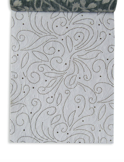 Paperhues Stunning White Silver Grey Handmade Scrapbook Paper: 8.5x11" Pad, 36 Sheets